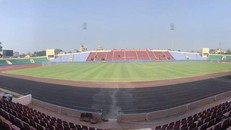 Năm 2019, sân vận động Phú Thọ, thành phố Việt Trì (Phú Thọ) là nơi tổ chức trận đấu giao hữu giữa U23 Việt Nam và U23 Myanmar. Ảnh: VFF