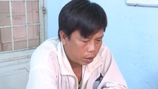 Phát tại thời điểm lên làm việc với cơ quan công an. Ảnh NĐT.