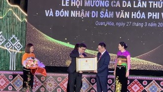 Lễ đón nhận Di sản văn hóa phi vật thể quốc gia - Lễ hội Mường Ca Da