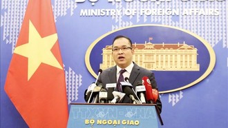 Phó Phát ngôn Bộ Ngoại giao Nguyễn Đức Thắng chủ trì Họp báo tháng 3 