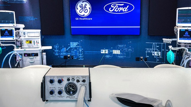 Ford hợp tác với GE sản xuất 50.000 máy thở trong 100 ngày