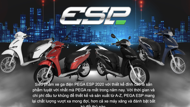 Xe điện Pega âm thầm đổi tên sản phẩm mới nhất từ eSH thành eSP