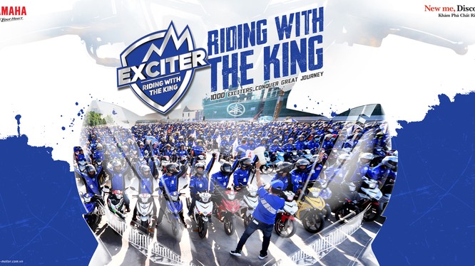 Yamaha Việt Nam khởi động chiến dịch “Riding with the King”, quy tụ 1000 Exciter đi tour vì cộng đồng