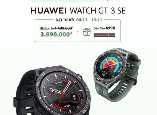 HUAWEI ra mắt Watch GT 3 SE, đồng hồ dòng GT nhẹ nhất với mức giá phổ thông 