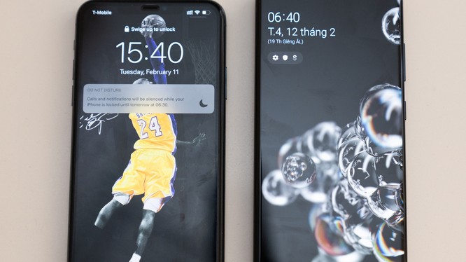 Ngoại hình: So sánh Samsung Galaxy S20 Ultra vs. Iphone 11 Pro Max