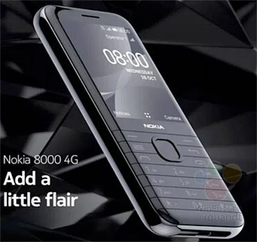 Nokia 8000 4G không còn thiết kế “huyền thoại”
