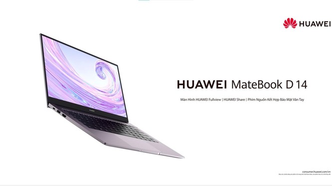 Huawei ra mắt MateBook D 14, chip AMD Ryzen™ 5, Ram 8GB, màn hình IPS 14inch, Full HD giá 15,9 triệu