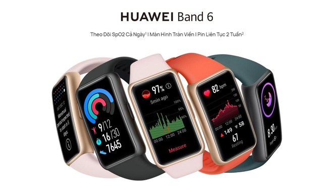 Huawei Band 6 ra mắt tại thị trường Việt Nam với mức giá 1.490.000 Đồng