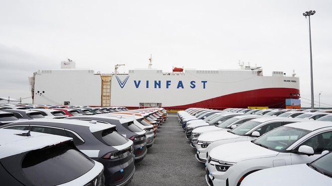 Vinfast xuất khẩu lô xe điện đầu tiên ra Thế giới