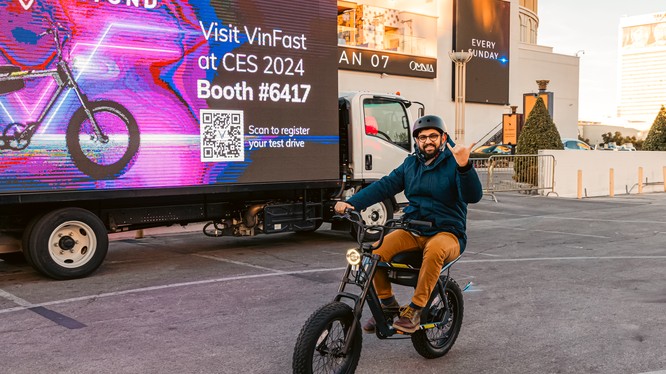 Xe đạp điện VinFast DrgnFly chính thức ra mắt tại Mỹ