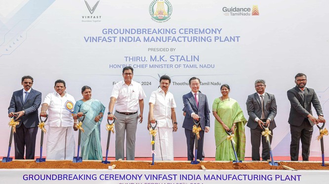 Khởi công nhà máy sản xuất xe điện VinFast tại Ấn Độ