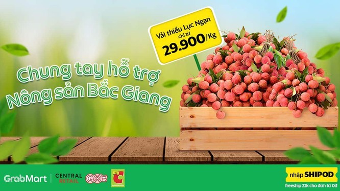 Big C Việt Nam và Grab Việt Nam chung tay hỗ trợ nông sản Bắc Giang