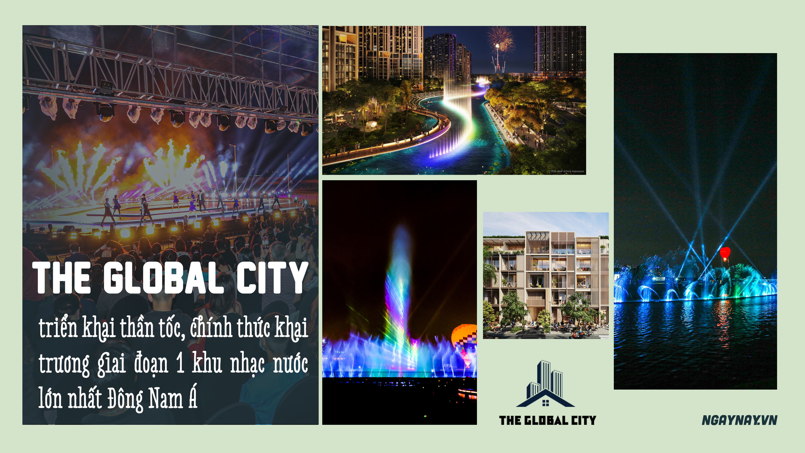 The Global City chính thức khai trương giai đoạn 1 khu nhạc nước lớn nhất Đông Nam Á