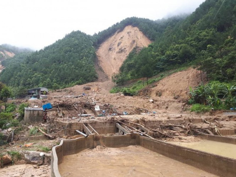 Hình ảnh tan hoang sau mưa lũ tại Lai Châu