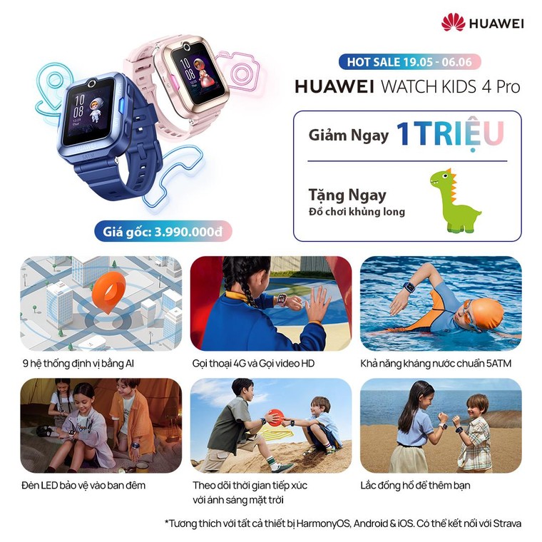 Huawei Watch Kids 4 Pro chiếc đồng hồ dành cho trẻ em tốt nhất hiện nay