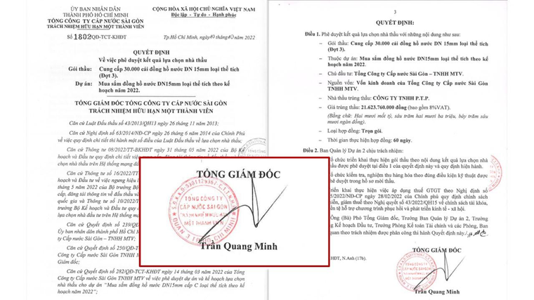 SAWACO: Bất thường trong gói thầu mua đồng hồ cấp nước? ảnh 2