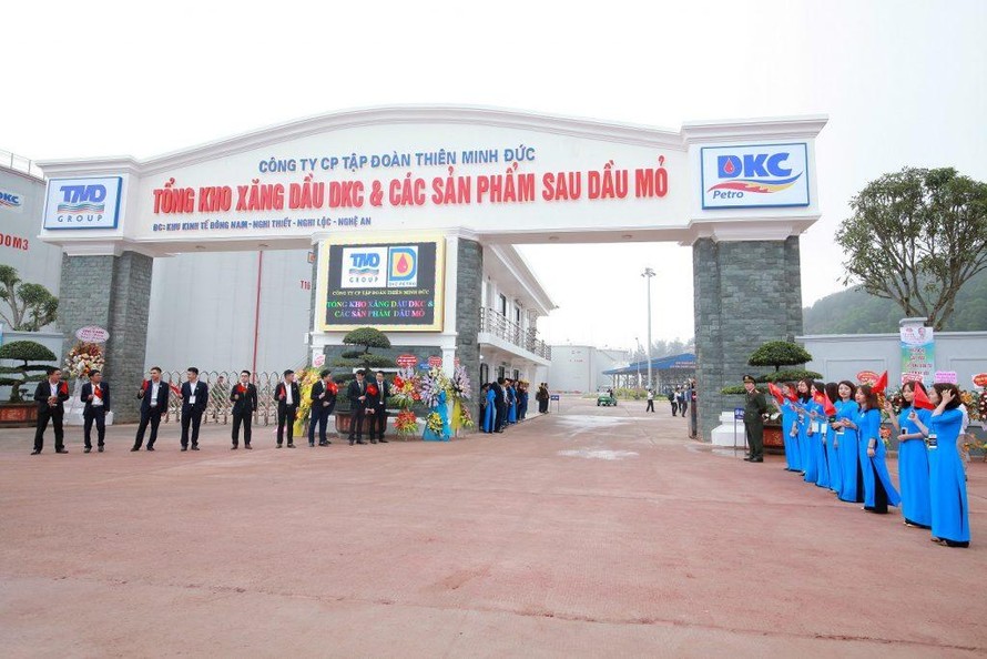 Tổng kho xăng dầu DKC của Tập đoàn Thiên Minh Đức ở xã Nghi Thiết (huyện Nghi Lộc, tỉnh Nghệ An).
