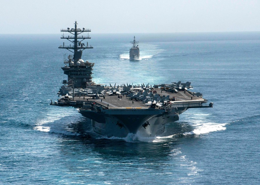 Tàu sân bay USS Nimitz của Hải quân Mỹ. (Ảnh: The Economic Times)