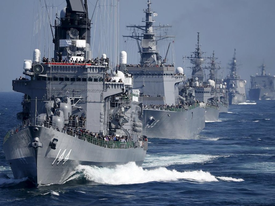 sTàu khu trục Kurama thuộc hạm đội thuộc Lực lượng phòng vệ biển Nhật Bản (JMSDF) - Ảnh: Reuters