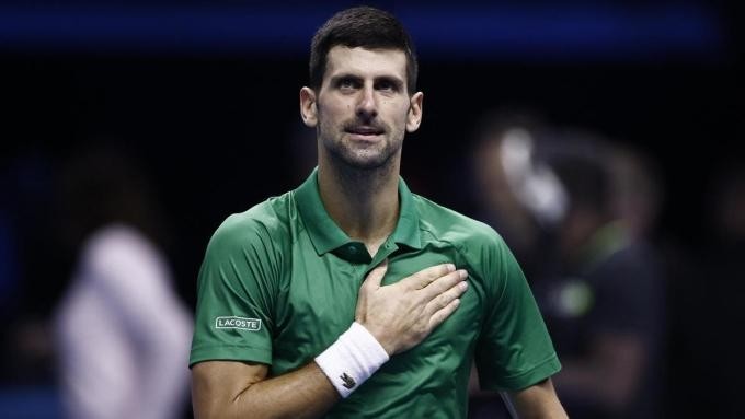 Tay vợt Novak Djokovic.
