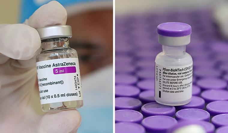 Hiệu quả bất ngờ khi kết hợp hai loại vaccine Pfizer và AstraZeneca