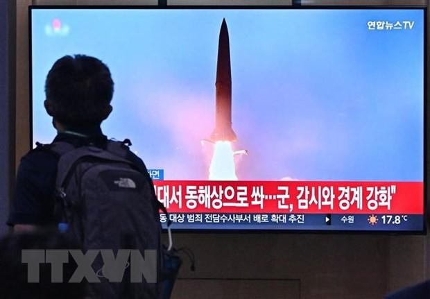Quân đội Hàn Quốc: Triều Tiên phóng 2 tên lửa đạn đạo tầm ngắn ra vùng biển phía Đông