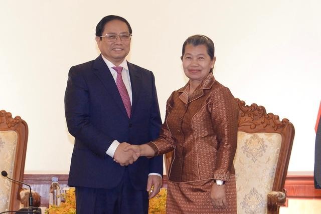 Thủ tướng Chính phủ Phạm Minh Chính tiếp Phó Thủ tướng Campuchia Men Sam An