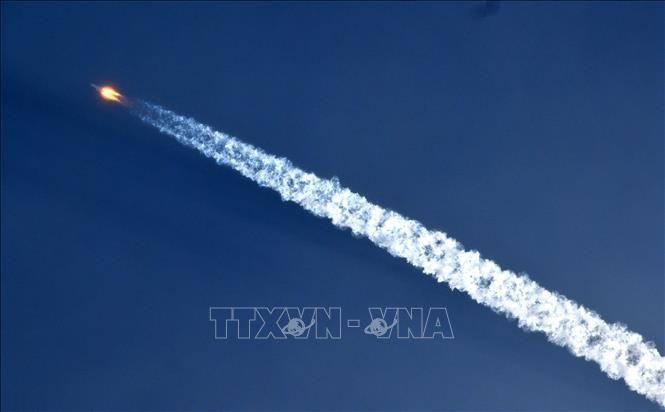 Tên lửa đẩy Trường Chinh 5B Y4, mang theo module Mộng Thiên, Ảnh: TTXVN.