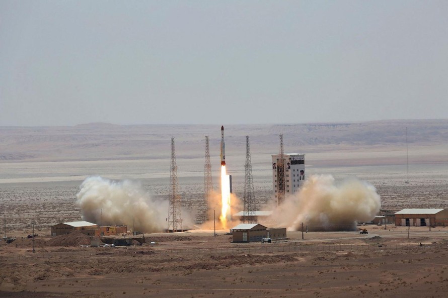 Iran được cho là đã thử nghiệm thành công tên lửa siêu vượt âm. Ảnh: NYT