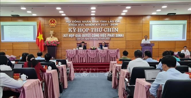 Kỳ họp thứ 9 Hội đồng nhân dân tỉnh Lào Cai khoá XVI. 