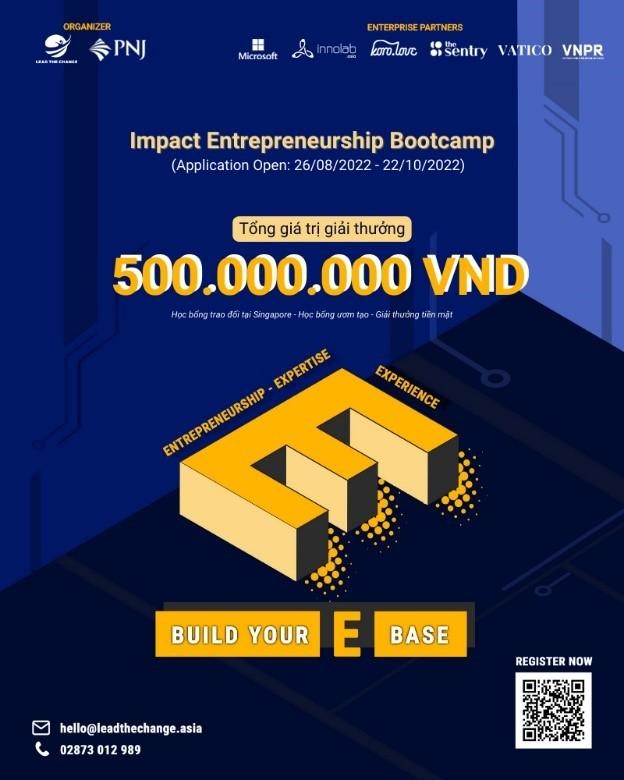 Impact Entrepreneurship Bootcamp 2022 nuôi dưỡng và kết nối tài năng trẻ