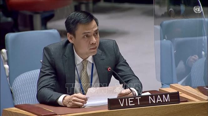 Đại sứ Đặng Hoàng Giang, Trưởng Phái đoàn thường trực Việt Nam tại LHQ. Ảnh: TTXVN