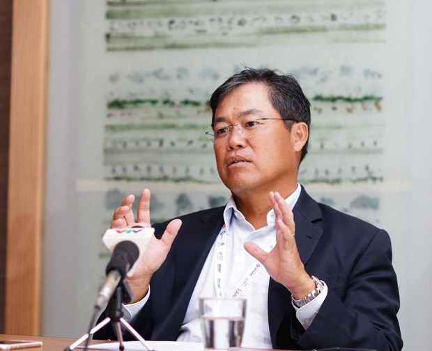 Chủ tịch Hiệp hội xổ số châu Á - Thái Bình Dương Seah Chin Siong. (Ảnh: CTV/Vietnam+)