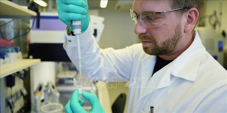 Nghiên cứu vaccine phòng dịch COVID-19 tại phòng thí nghiệm ở Tuebingen, Đức. Ảnh: Reuters/TTXVN