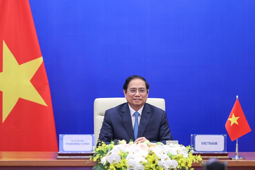 Thủ tướng Chính phủ Phạm Minh Chính tham dự và phát biểu trực tuyến tại Hội nghị Thượng đỉnh lần thứ 4 khu vực châu Á-Thái Bình Dương về Nước. 