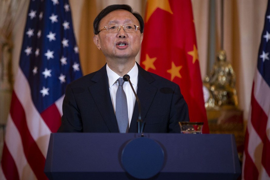 Ủy viên Bộ Chính trị, Chủ nhiệm Văn phòng Ủy ban Công tác Đối ngoại Trung ương Đảng Cộng sản Trung Quốc Dương Khiết Trì. Ảnh: Bloomberg
