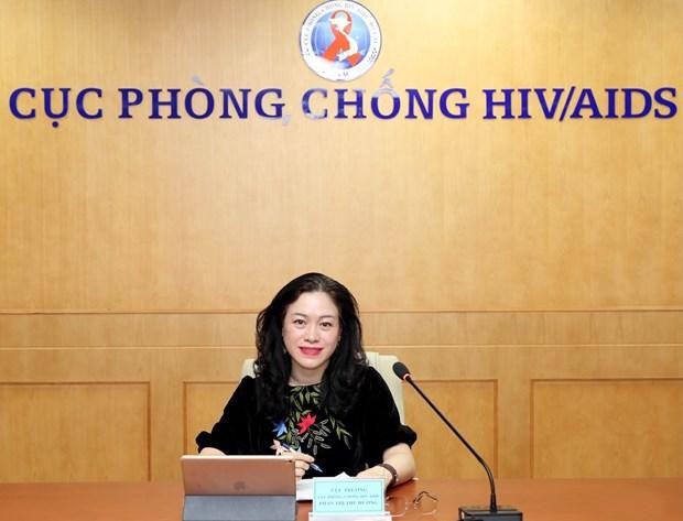 Phó giáo sư Phan Thị Thu Hương - Cục trưởng Cục Phòng, chống HIV/AIDS. (Ảnh: PV/Vietnam+) 
