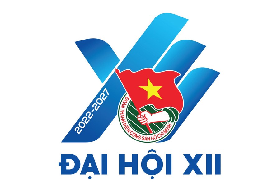 Logo chính thức của Đại hội Đoàn toàn quốc lần thứ XII. (Ảnh: BTC cung cấp)