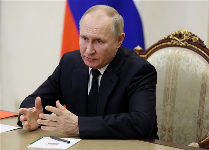 Tổng thống Nga Vladimir Putin tại một cuộc họp ở Moskva ngày 6/12/2022. Ảnh: AFP/TTXVN