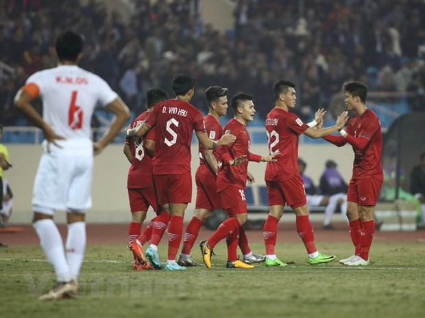 Tuyển Việt Nam lập nên kỳ tích tại AFF Cup. (Ảnh: Hiển Nguyễn/Vietnam+) 