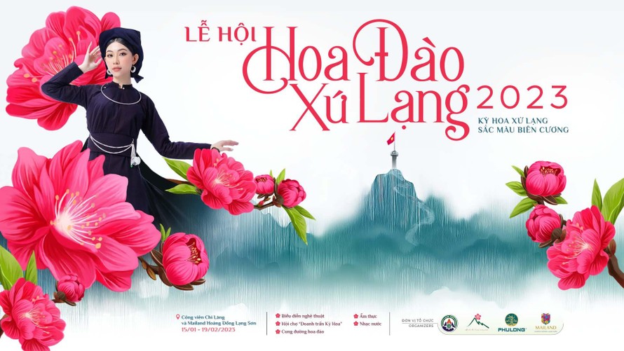 Lễ hội Hoa Đào được diễn ra tại công viên Chi Lăng và khu đô thị Mailand Hoàng Đồng - TP Lạng Sơn.