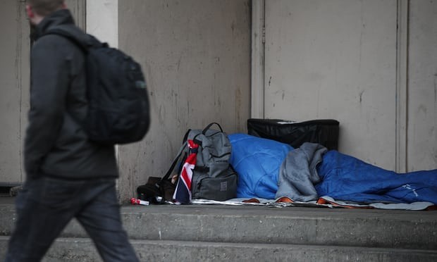 200 người Anh có một người vô gia cư