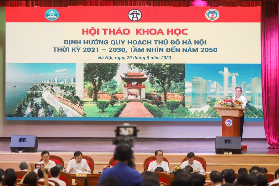 Toàn cảnh hội thảo khoa học Định hướng Quy hoạch Thủ đô Hà Nội thời kỳ 2021-2030, tầm nhìn đến năm 2050