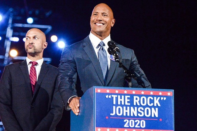 Dwayne "The Rock" Johnson có thể tranh cử tổng thống năm 2020. 