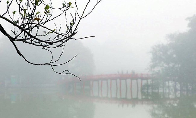 Miền Bắc có mưa phùn và sương mù, Nam Bộ có nắng trong ngày, đêm mưa