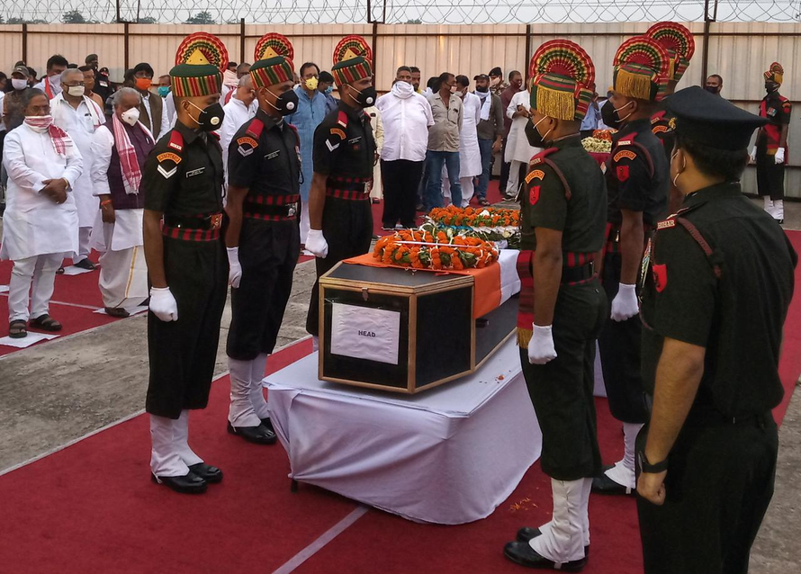 Ấn Độ tổ chức tang lễ cho binh sĩ hy sinh tại biên giới