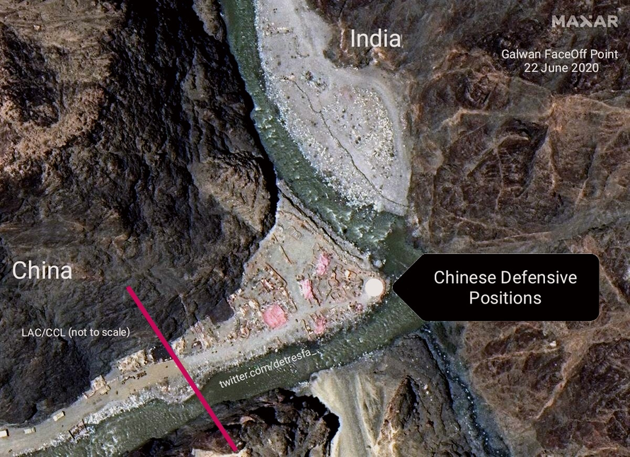 Trung Quốc xây công sự giáp biên giới Ấn Độ