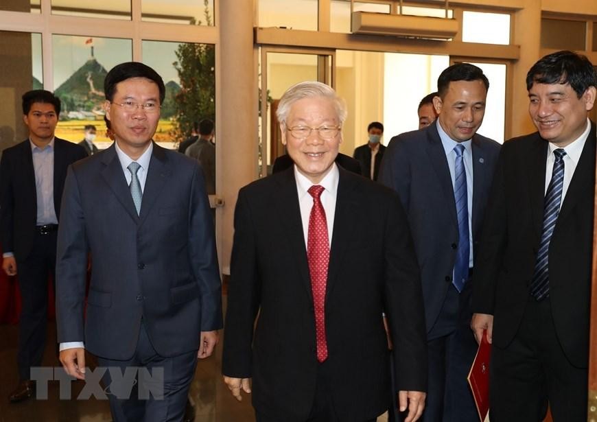 Tổng Bí thư, Chủ tịch nước Nguyễn Phú Trọng đến dự buổi lễ.