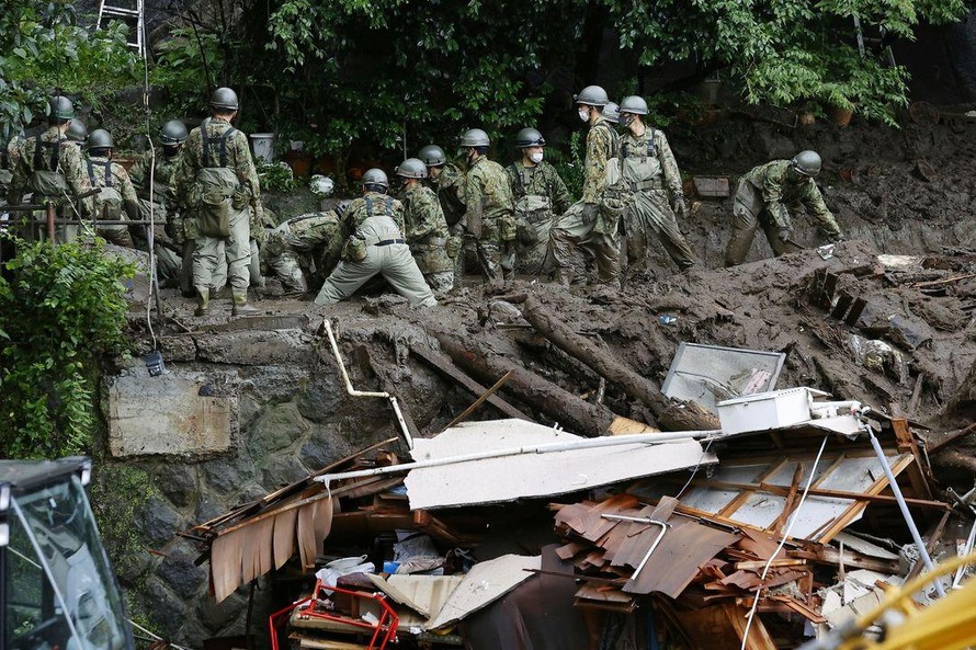 Lở đất tại Nhật Bản khiến 80 người mất tích