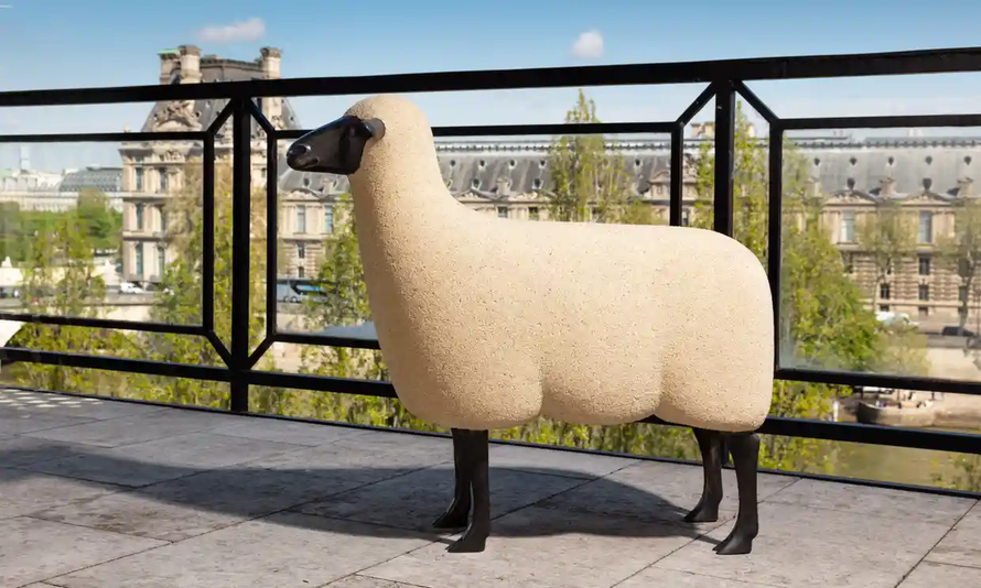 Tác phẩm điêu khắc cừu bằng đồng của François-Xavier Lalanne. Ảnh: Collection Marchesseau